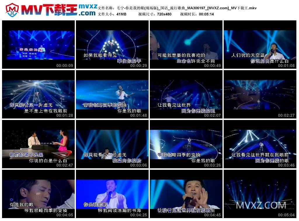 毛宁-你是我的眼(现场版)_国语_流行歌曲_MA306197